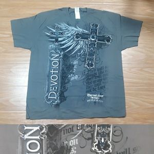 GILDAN Heavy Cotton Rock Punk Devotion Cross Men’s
